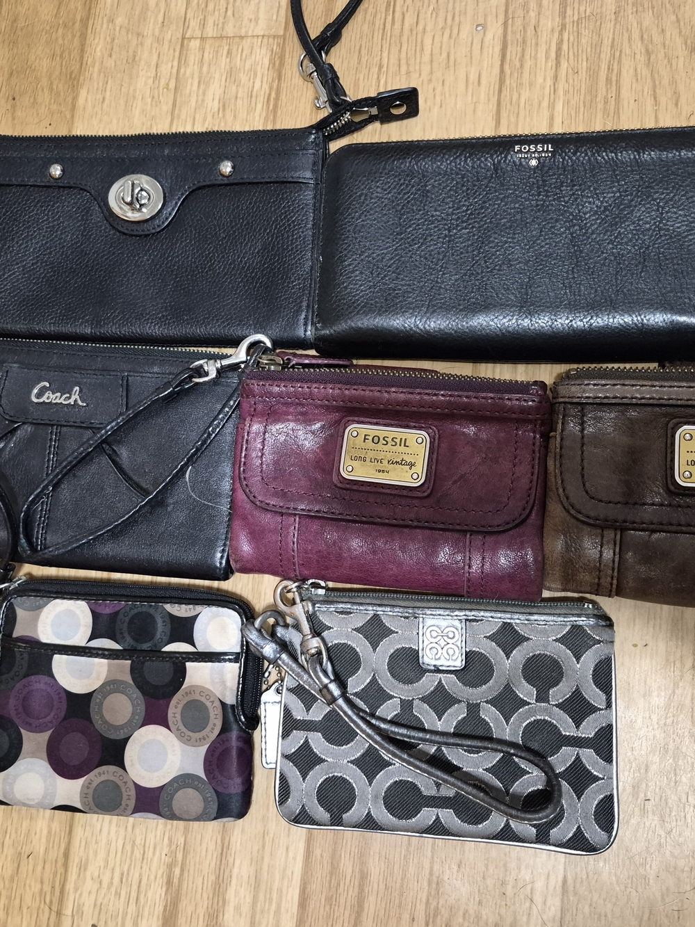Wallet Lot- Fossil And Coach